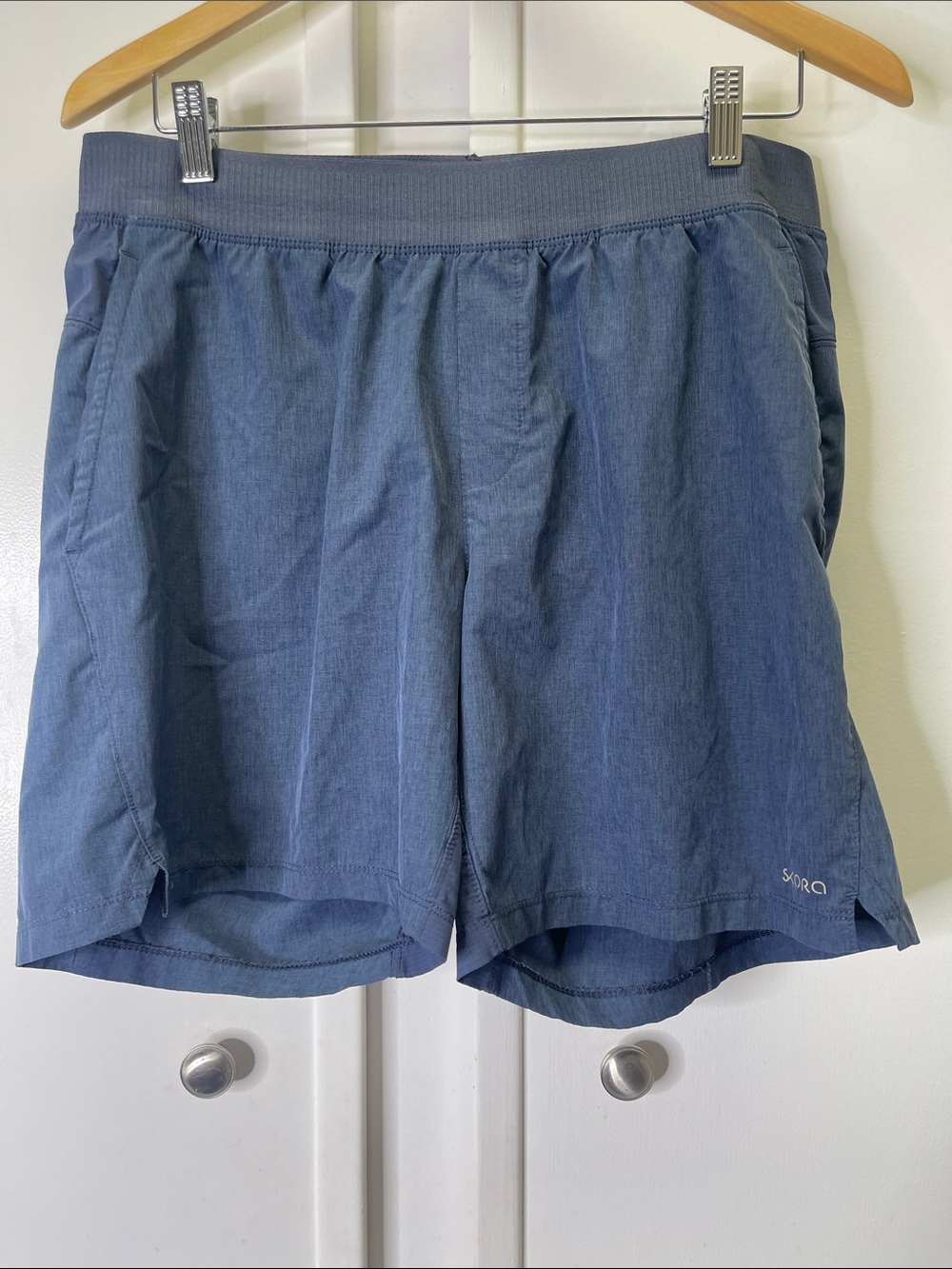 SKORA Blue Heathered 7” Inseam QWIK-DRY Athletic Running Shorts Men's XL